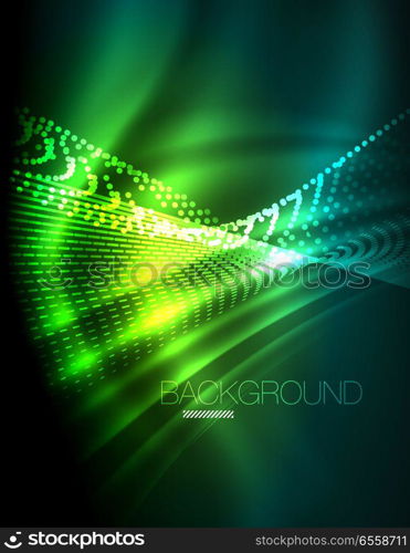 Smooth light effect, straight lines on glowing shiny neon dark background. Energy technology idea. Smooth light effect, straight lines on glowing shiny neon dark background. Energy technology idea. Vector illustration