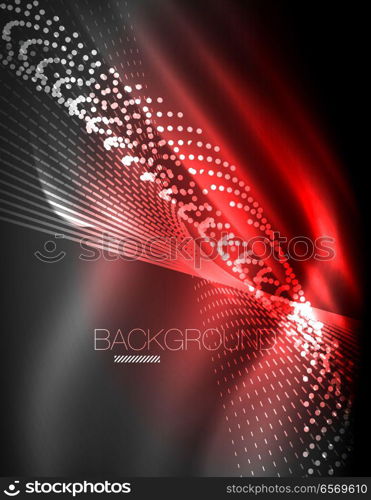 Smooth light effect, straight lines on glowing shiny neon dark background. Energy technology idea. Smooth light effect, straight lines on glowing shiny neon dark background. Energy technology idea. Vector illustration