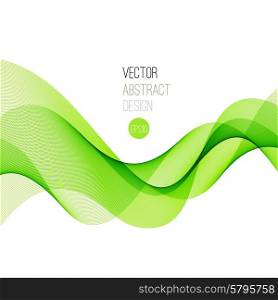 Smooth wave stream line abstract header layout. Vector illustration. Green Smooth wave stream line abstract header layout. Vector illustration