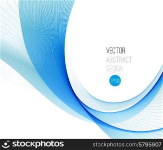Smooth wave stream line abstract header layout. Vector illustration. Blue Smooth wave stream line abstract header layout. Vector illustration