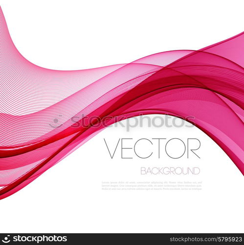 Smooth wave stream line abstract header layout. Vector illustration. Pink Smooth wave stream line abstract header layout. Vector illustration