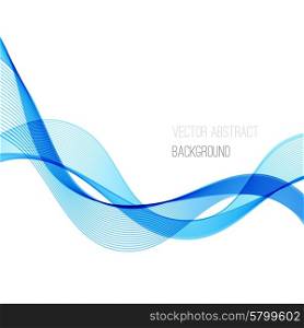 Smooth wave stream line abstract header layout. Vector illustration. Blue Smooth wave stream line abstract header layout. Vector illustration
