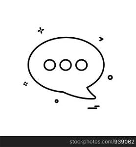 sms chat bubble icon vector design