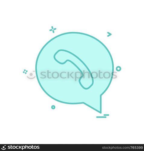 sms chat call icon vector design