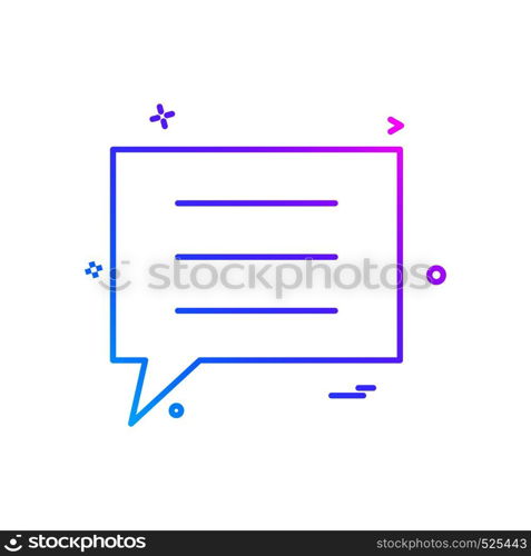 sms chat icon vector design