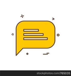 sms chat icon vector design
