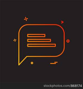 sms chat icon vector design