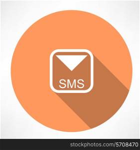 sms icon. Flat modern style vector illustration