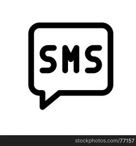 sms, icon on isolated background