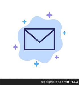 Sms, Massage, Mail, Sand Blue Icon on Abstract Cloud Background