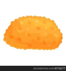 Snack croquette icon cartoon vector. Fried food. Ball cooking. Snack croquette icon cartoon vector. Fried food