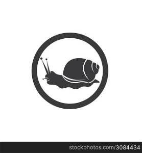 snail animal logo and symbol template