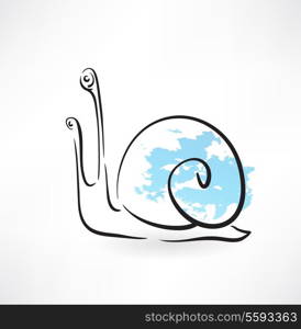 snail grunge icon