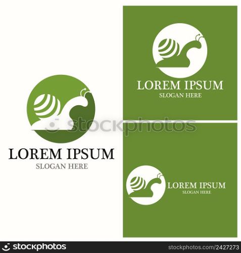 Snail icon and symbol vector template