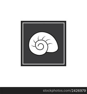 snail icon logo vector design template