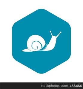 Snail icon. Simple illustration of snail vector icon for web. Snail icon, simple style