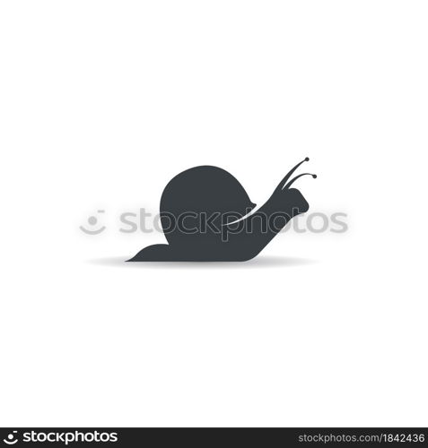 Snail icon vector illustration logo design templat.