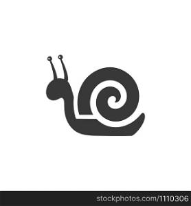 Snail. Isolated icon. Animal flat vector illustration