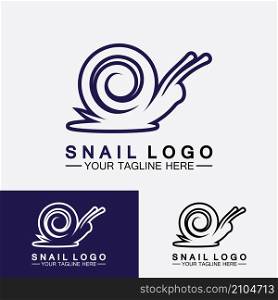 Snail Logo creative modern design inspiration vector