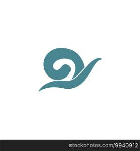 Snail logo icon design illustration vector template