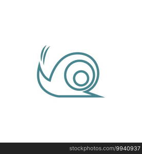 Snail logo icon design illustration vector template