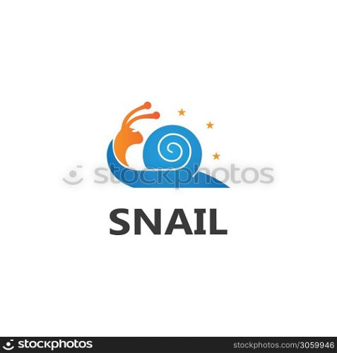 Snail logo illustration vector template icon design