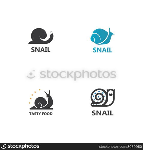 Snail logo illustration vector template icon design