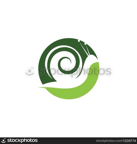 snail logo template vector icon illustration design