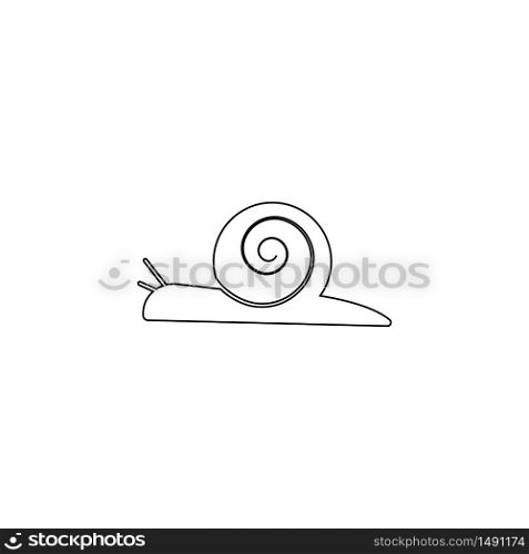 snail logo template vector icon illustration design