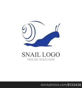 Snail logo vector design illustration template