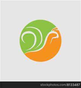 Snail logo vector design illustration template