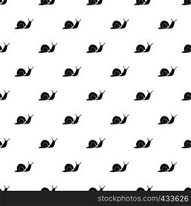 Snail pattern seamless in simple style vector illustration. Snail pattern vector