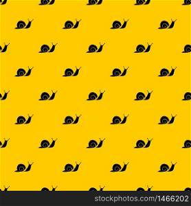 Snail pattern seamless vector repeat geometric yellow for any design. Snail pattern vector