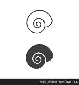 Snail Vector icon design illustration Template