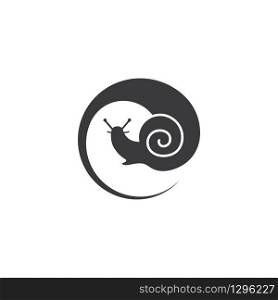 snail vector illustration design template