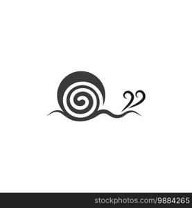 snail vector illustration design template