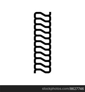 snake chain line icon vector. snake chain sign. isolated contour symbol black illustration. snake chain line icon vector illustration
