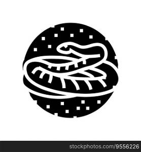 snake desert animal glyph icon vector. snake desert animal sign. isolated symbol illustration. snake desert animal glyph icon vector illustration