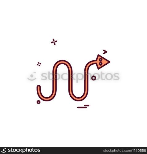 Snake icon design vector