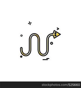 Snake icon design vector