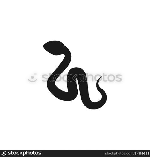 Snake icon logo design template