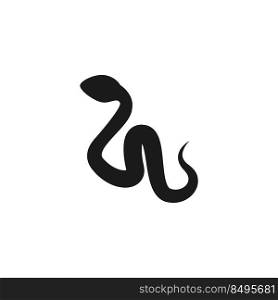 Snake icon logo design template