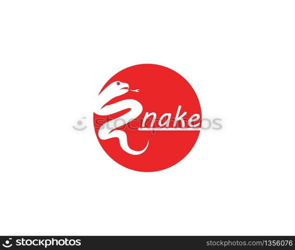 Snake icon logo vector illustration