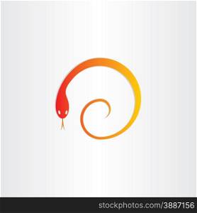 snake in spiral pharmacy symbol design