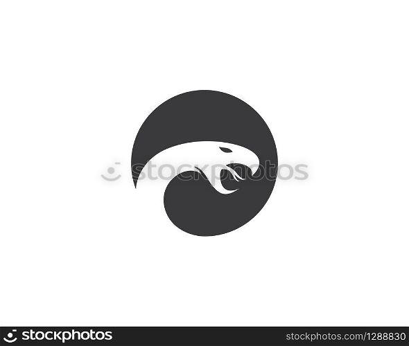 Snake logo template vector icon illustration design