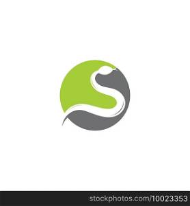 Snake logo vector icon template 
