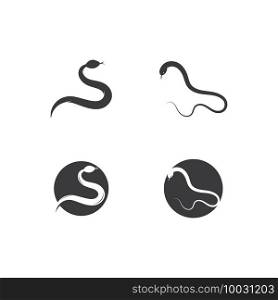 Snake logo vector icon template 