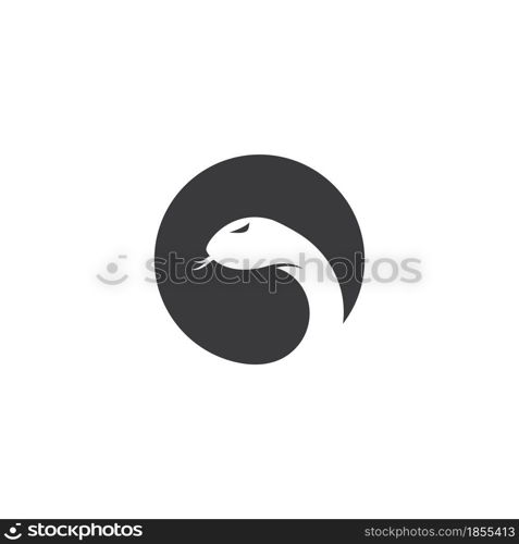 Snake logo vector ilustration template