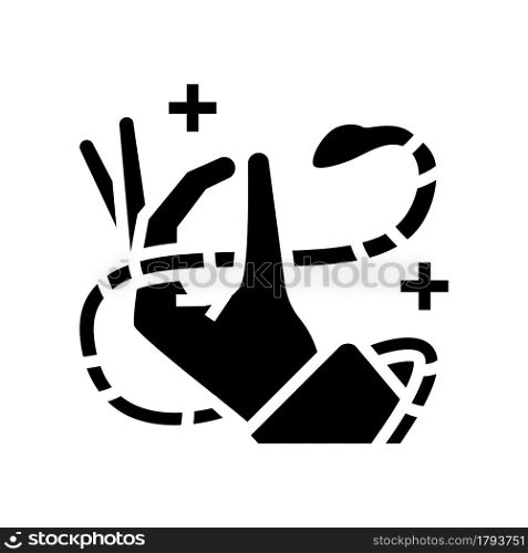 snake meditation boho glyph icon vector. snake meditation boho sign. isolated contour symbol black illustration. snake meditation boho glyph icon vector illustration
