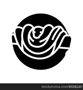 snake tree  animal glyph icon vector. snake tree  animal sign. isolated symbol illustration. snake tree  animal glyph icon vector illustration